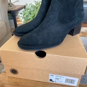 Brand New Womens UGG ankle boots.  Black